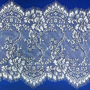 Teal Blue Green Wide Eyelash Lace Flounce 46 cm/19 – The Lace Co.